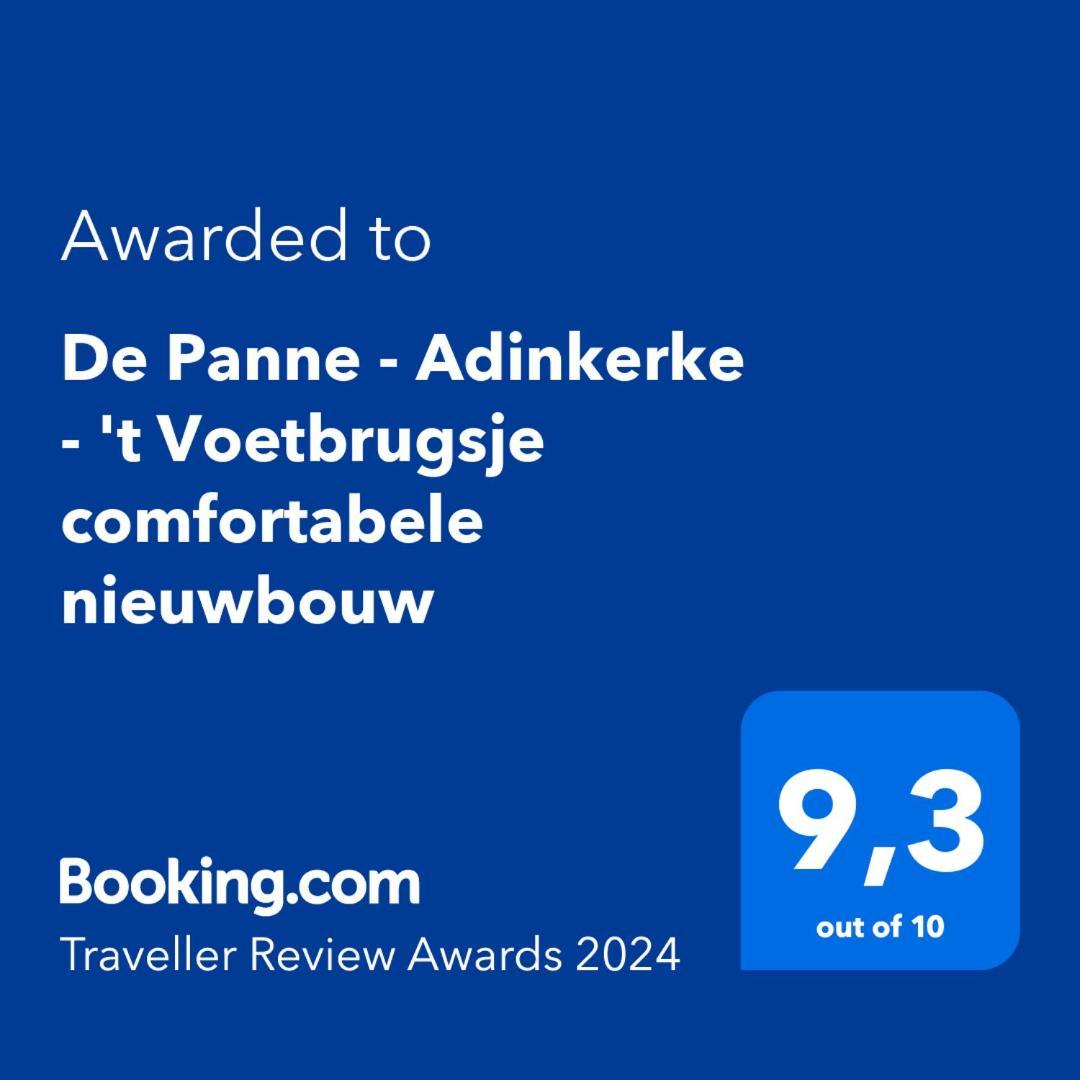 De Panne - Adinkerke - 'T Voetbrugsje Comfortabele Nieuwbouw Exterior foto
